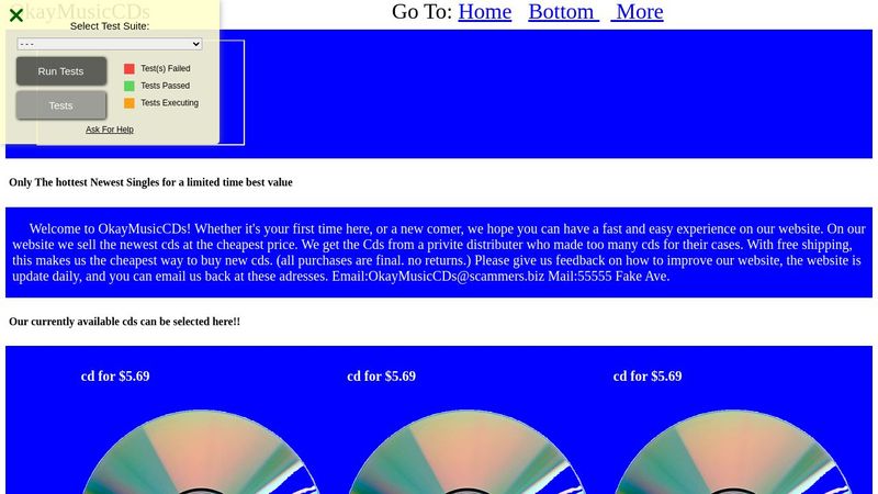 Product Placement Page