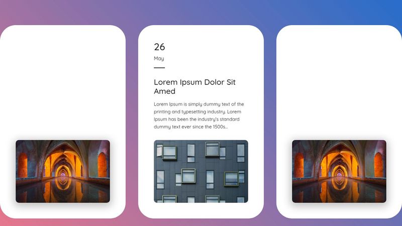 Responsive News Card Slider