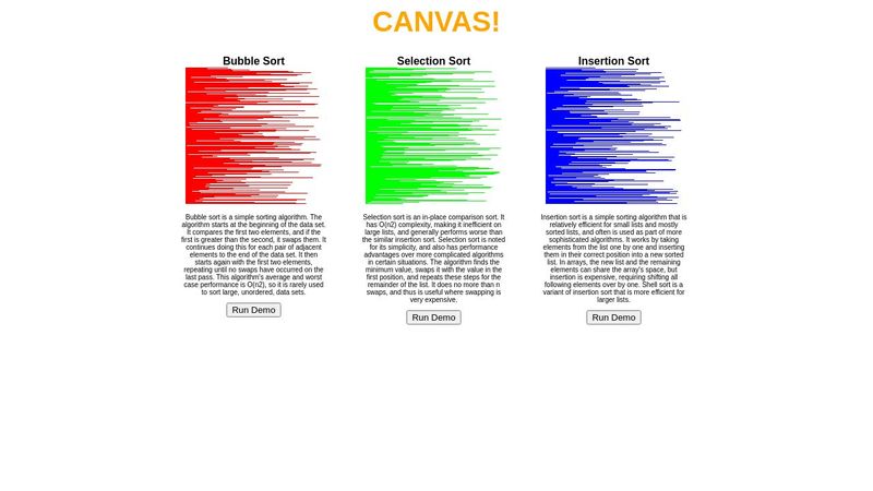 Sorting Algorithm Animations