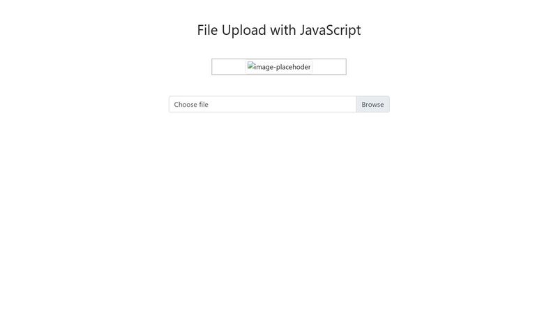 File Upload with JavaScript