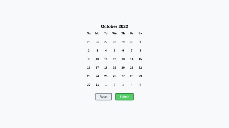 Calendar Styling with CSS :has()