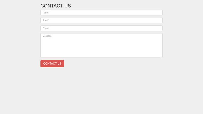 Bootstrap Contact Form