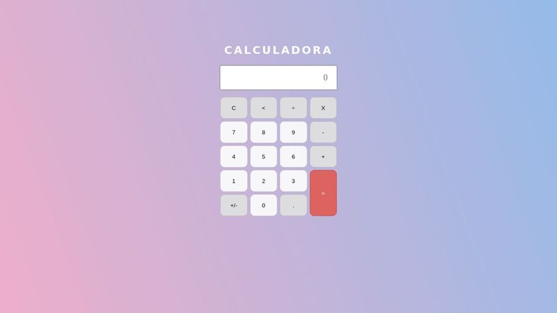 Calculadora HTML/CSS/JS