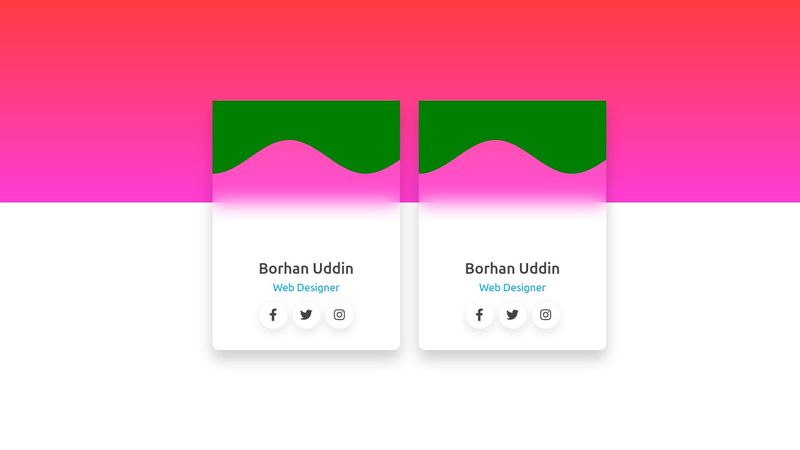 Card Design - Wave Shape Using CSS only