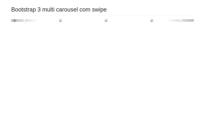 Bootstrap 3 multi-carousel com swipe
