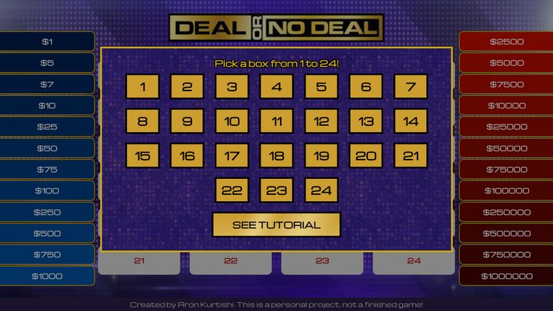 Deal or No Deal Game