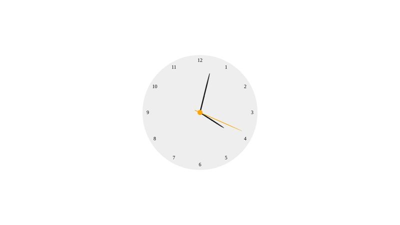 Analog Clock using css
