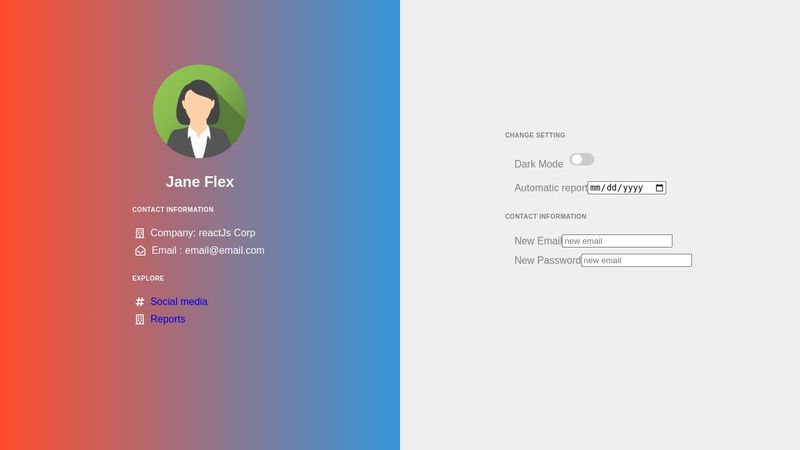 Profile Page Html CSS