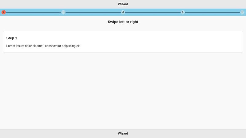 Step by Step - Wizard