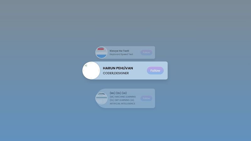 Vertical Card Sliding Animation using only HTML & CSS