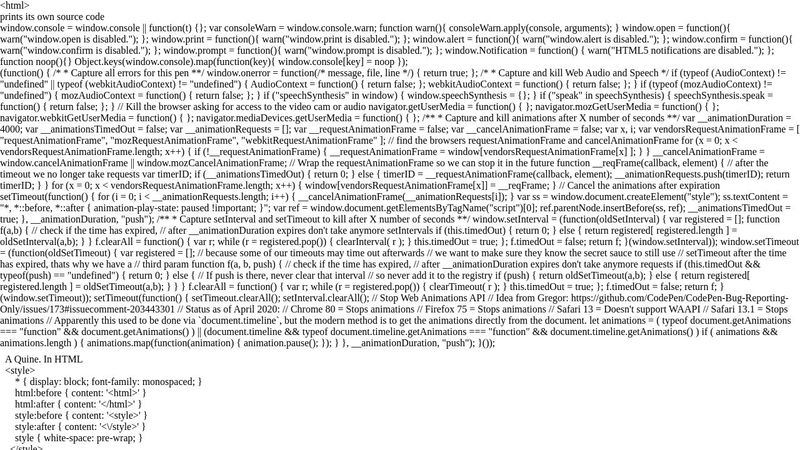 prints its own source code