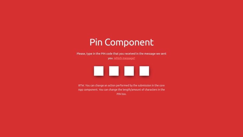 CodePen - PIN Component [Mithril.js]