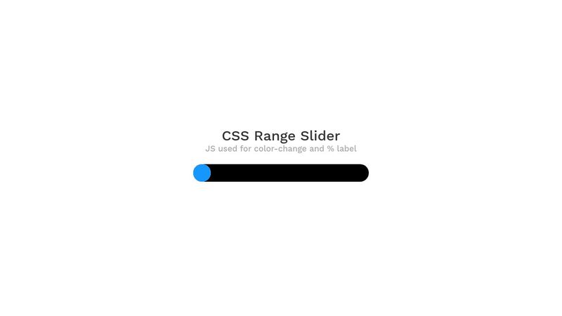 CSS Custom Range Slider