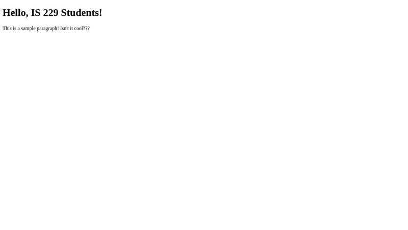 Javascript And The DOM Example 1