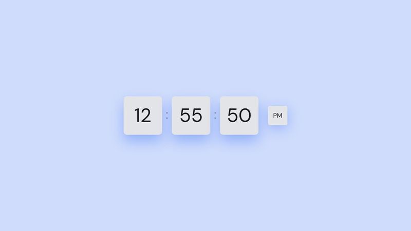 Bouncy Block Clock