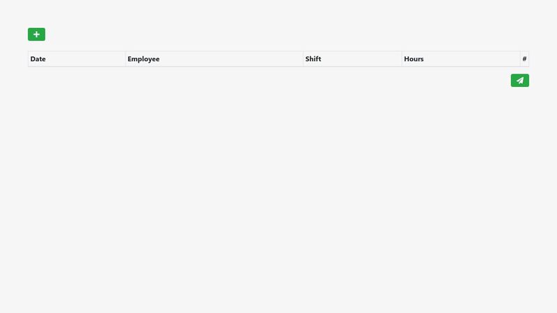 Add/Delete Table Row
