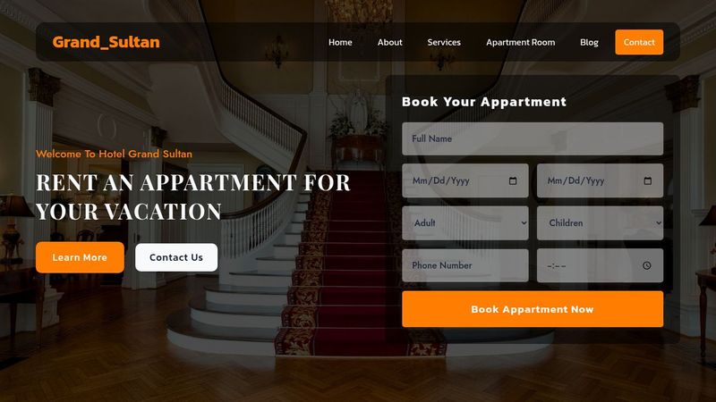 Hotel Website In HTML, CSS, Javascript
