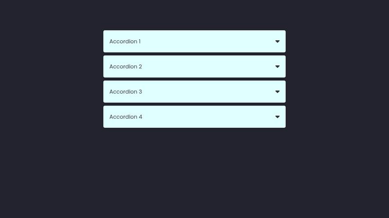 Accordion with only HTML and CSS