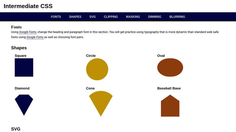 ACTIVITY // INTERMEDIATE CSS