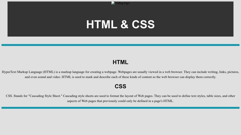 Static HTML/CSS Page