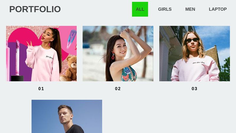 CodePen - Portfolio Gallery Filter | HTML CSS & Javascript
