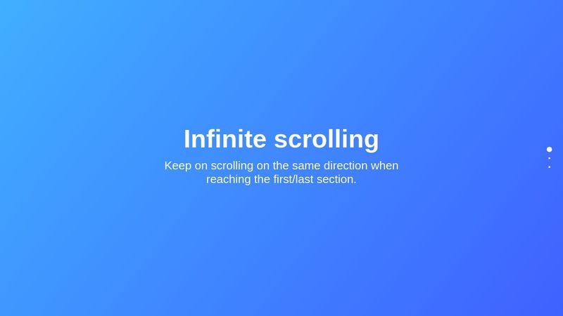 fullPage.js Continuous Vertical Scroll - Demo