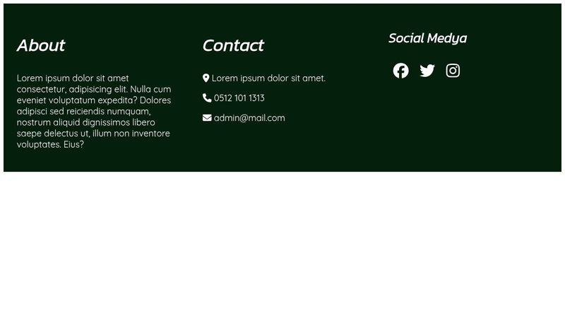 Simple Footer Example