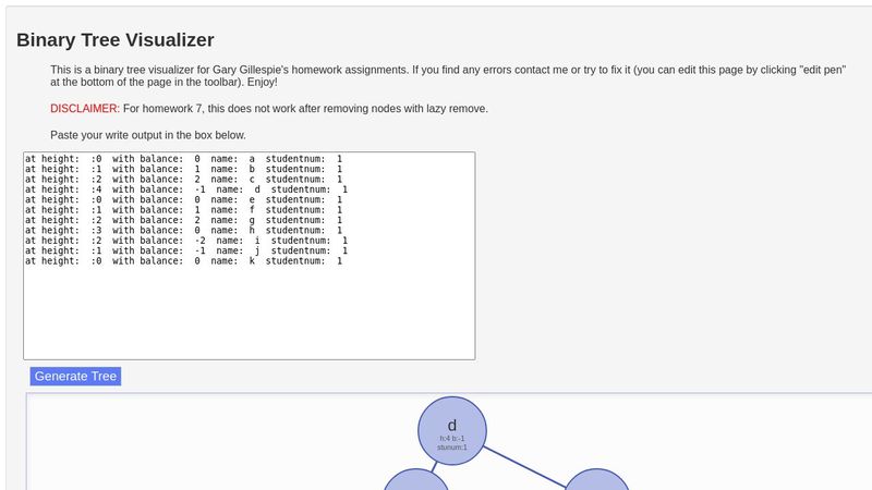 CSE 12 Binary Tree Visualizer