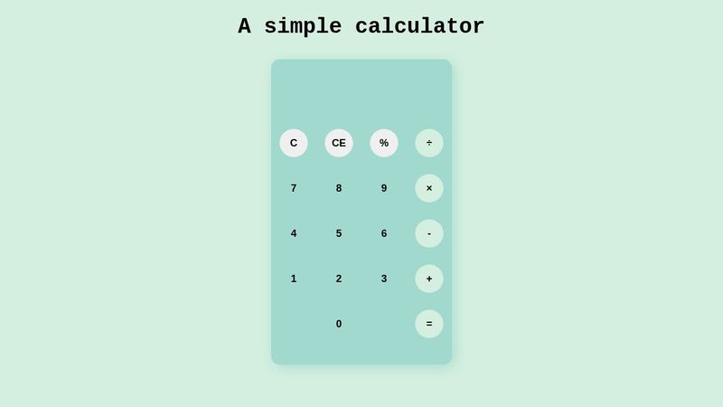 Javascript calculator