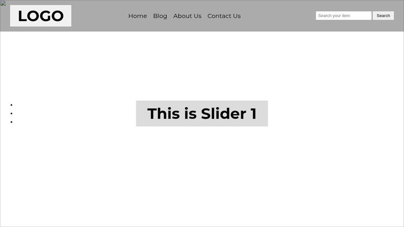 Simple Slider & Menu overlay - HTML&CSS