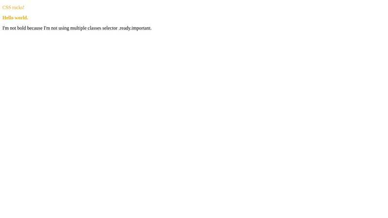 CSS Fundamentals / Selectors / Target multiple classes