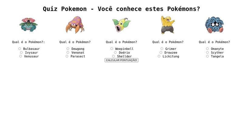 Quiz Pokémon