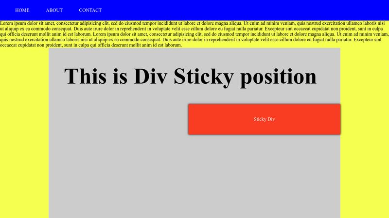 Sticky Div 9564