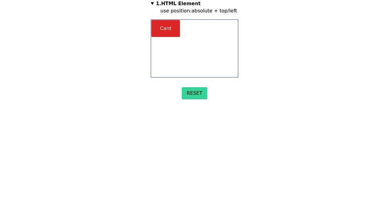 Simple Drag and Drop