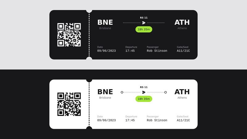 Airline Tickets with Tailwind CSS