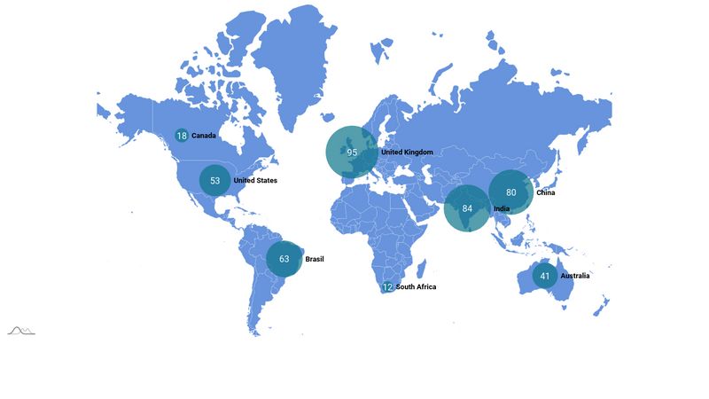 Map with Animated Bubbles