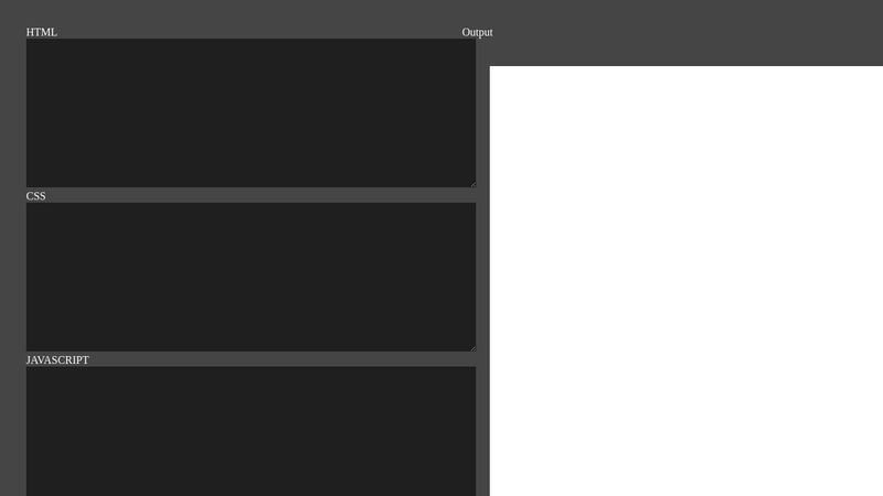 replica of codepen using html css and js
