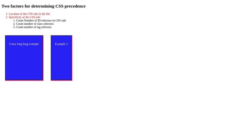 CSS priority