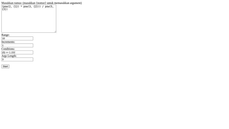 Recursive Math Function Finder
