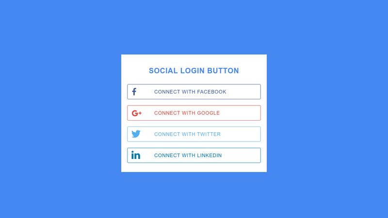 Social Login Buttons