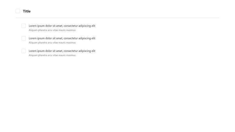 Checklist Demo (CSS Only)