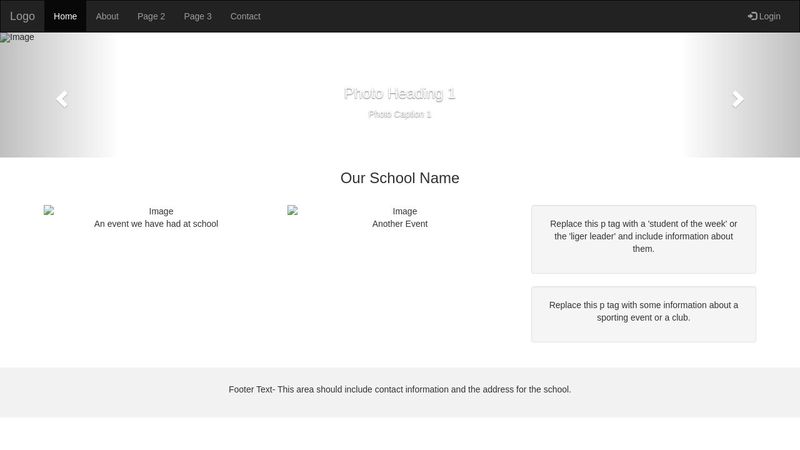 School Website Template