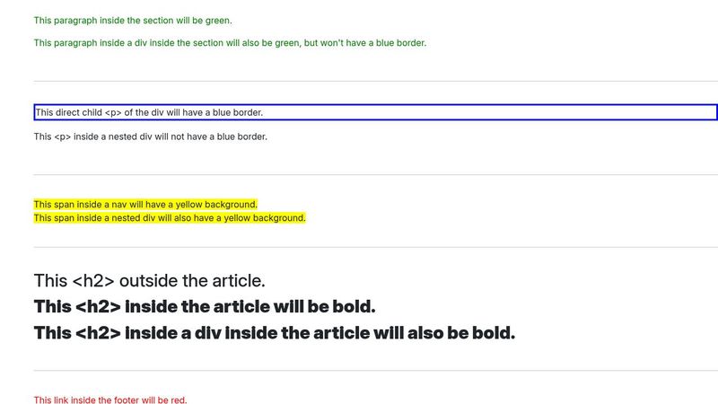 CSS Selector task - HTML Task 3