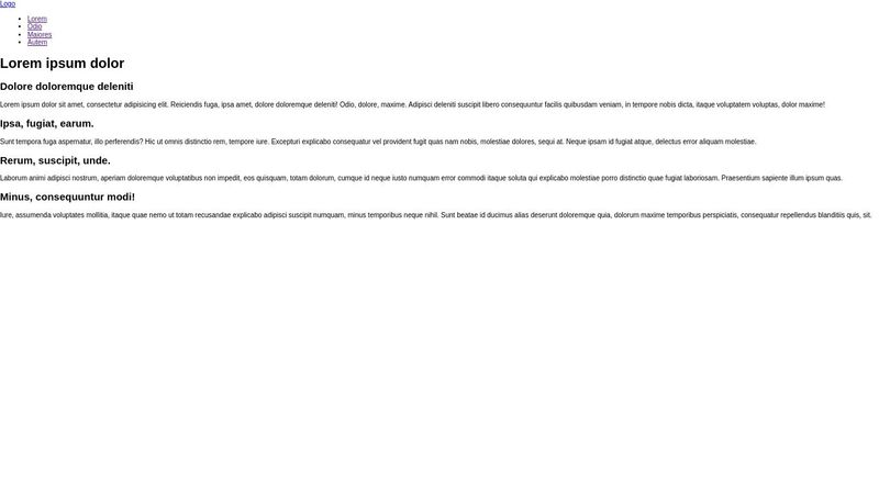 Template: Basic HTML5