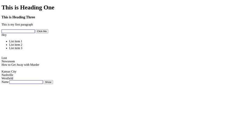 HTML basics & jQuery Demo
