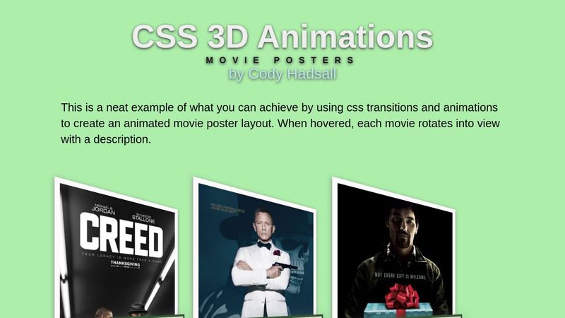 CSS 3D Animations