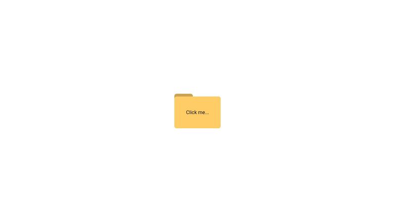 Pure CSS Animated Folder Icon