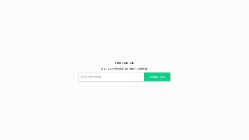 Inline Input Button, Subscription Form Using Bootstrap