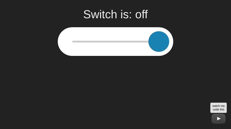 Simple CSS switch