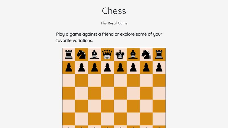 The Royal Game of Chess: How to Play by Rules